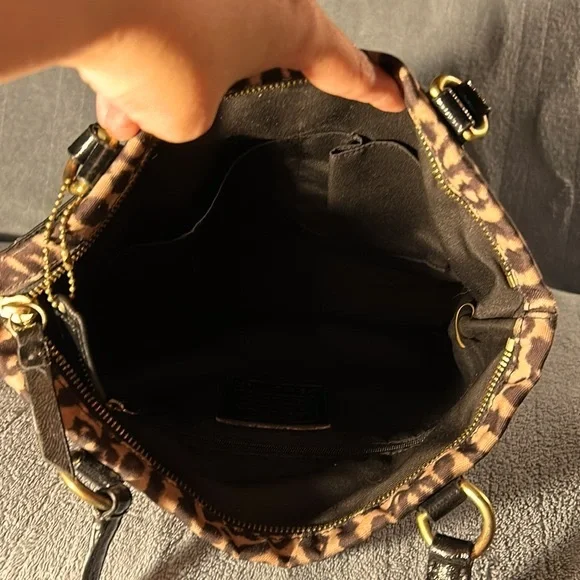 Coach Ocelot Print Nylon Bag - Picture 9 of 13